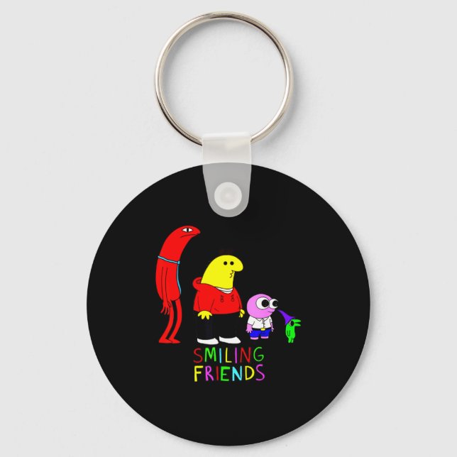 Chaveiro Selling Smiling Friends All Smiling Illustration  (Frente)