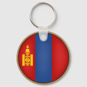 Chaveiro Selo da Bandeira da Mongólia Legal