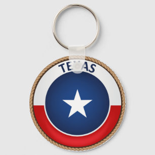 Chaveiro Selo da bandeira do estado do Texas