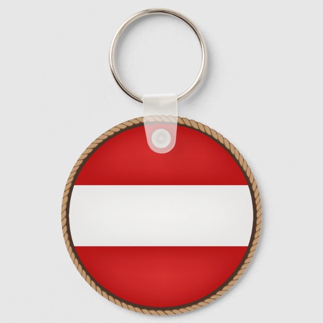 Chaveiro Selo de bandeira da Áustria legal (Frente)