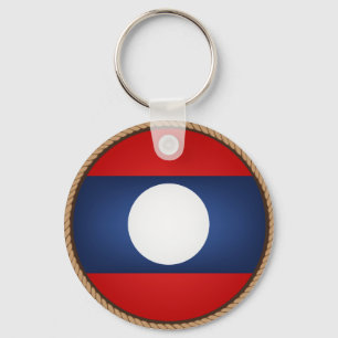 Chaveiro Selo de Bandeira do Laos legal