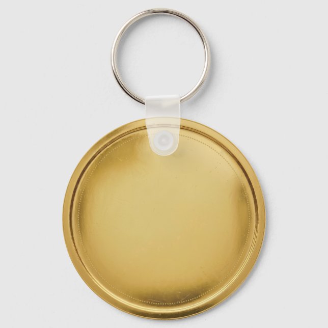 Chaveiro Selo de Folha de Ouro 3D Medalha de Prêmio de Exce (Frente)
