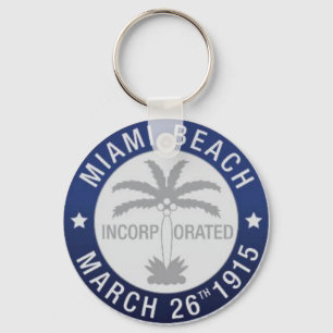 Chaveiro Selo de Miami Beach, Flórida