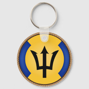Chaveiro Selo legal da bandeira de Barbados