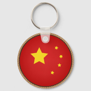 Chaveiro Selo legal da bandeira de China