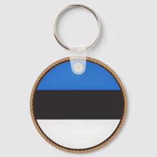 Chaveiro Selo legal da bandeira de Estónia