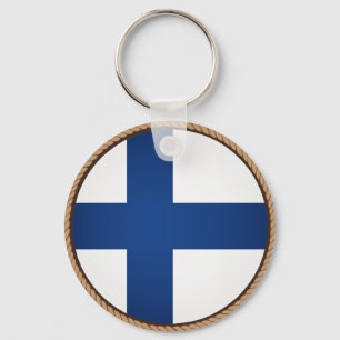 Chaveiro Selo legal da bandeira de Finlandia