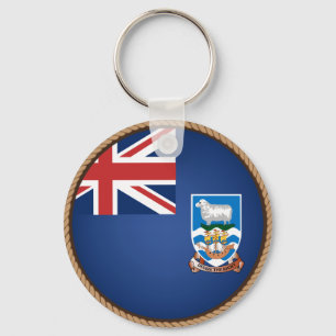 Chaveiro Selo legal da bandeira de Ilhas Falkland