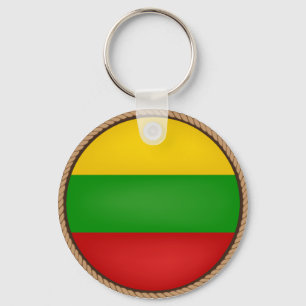 Chaveiro Selo legal da bandeira de Lithuania