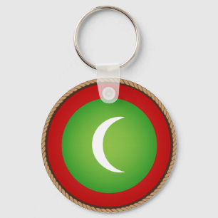 Chaveiro Selo legal da bandeira de Maldives