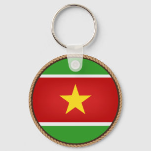 Chaveiro Selo legal da bandeira de Suriname