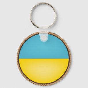 Chaveiro Selo legal da bandeira de Ucrânia