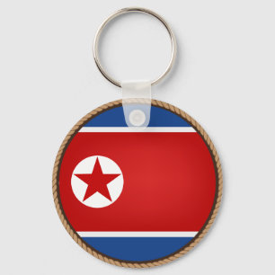 Chaveiro Selo norte-coreano legal da bandeira