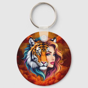 Chaveiro Selvagem Interior – Deusa do Espírito do Tigre. 