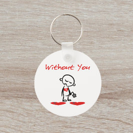 Chaveiro Sem A Sua Cor De Namorados De Coração Quebrada