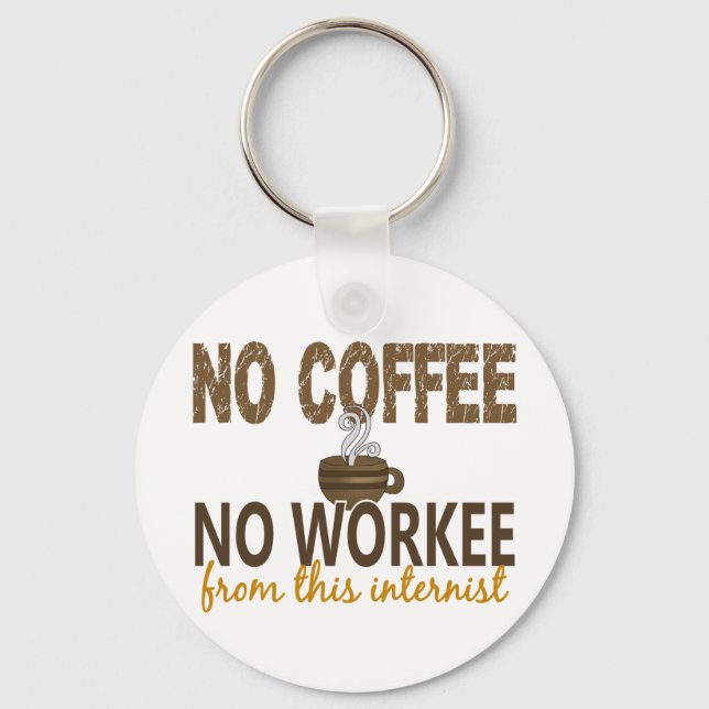 Chaveiro Sem Café Sem Internista De Trabalho (Frente)