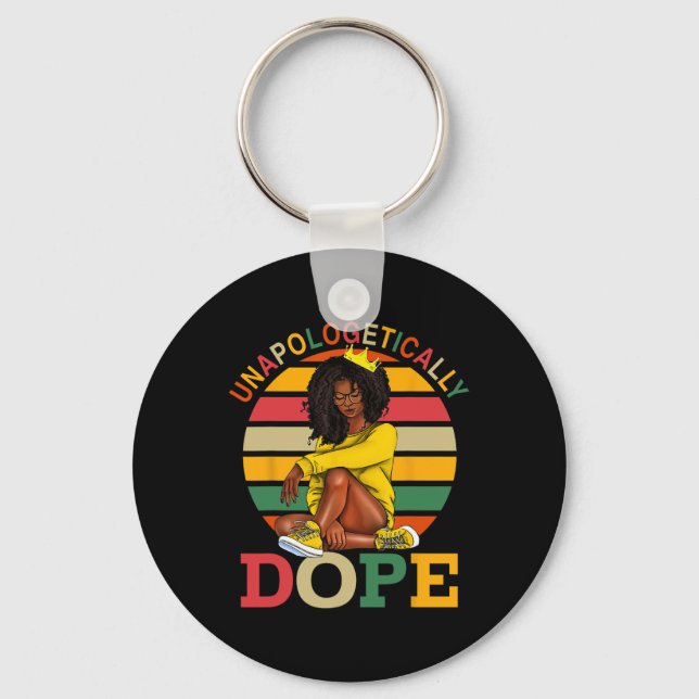 Chaveiro Sem Desculpas Afro Mês da História Negra Mel (Frente)