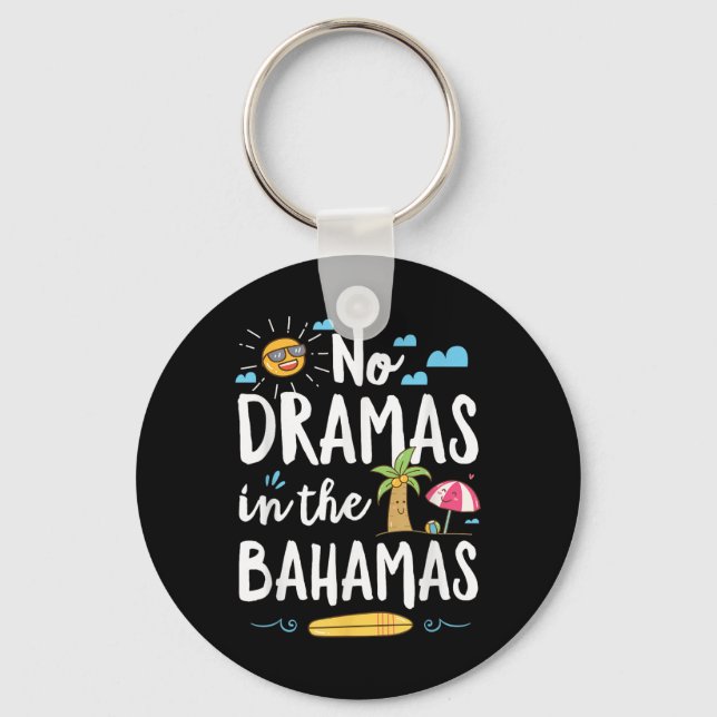 Chaveiro Sem Dramas No Presente De Férias De Verão Da Praia (Frente)