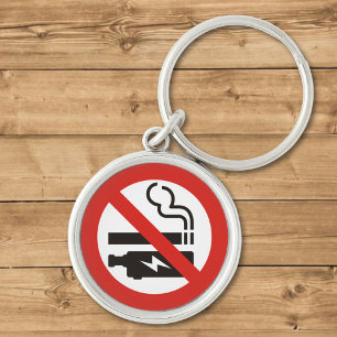 Chaveiro Sem fumaça ou vaping