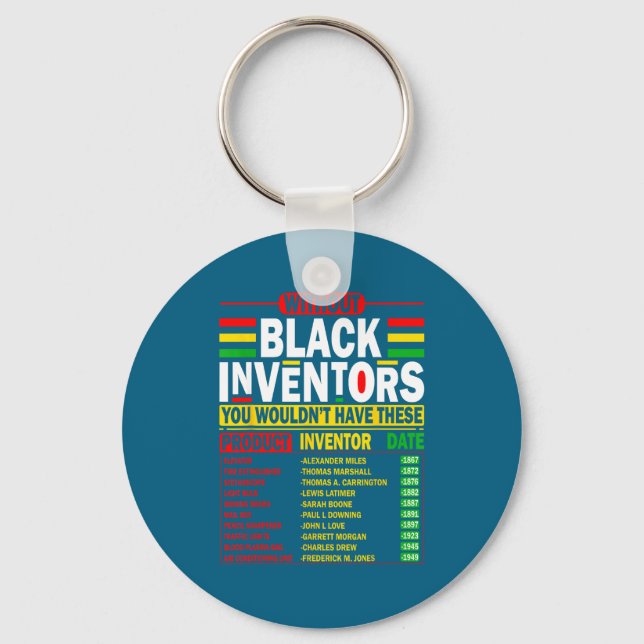 Chaveiro Sem inventores negros não teriam estes (Frente)