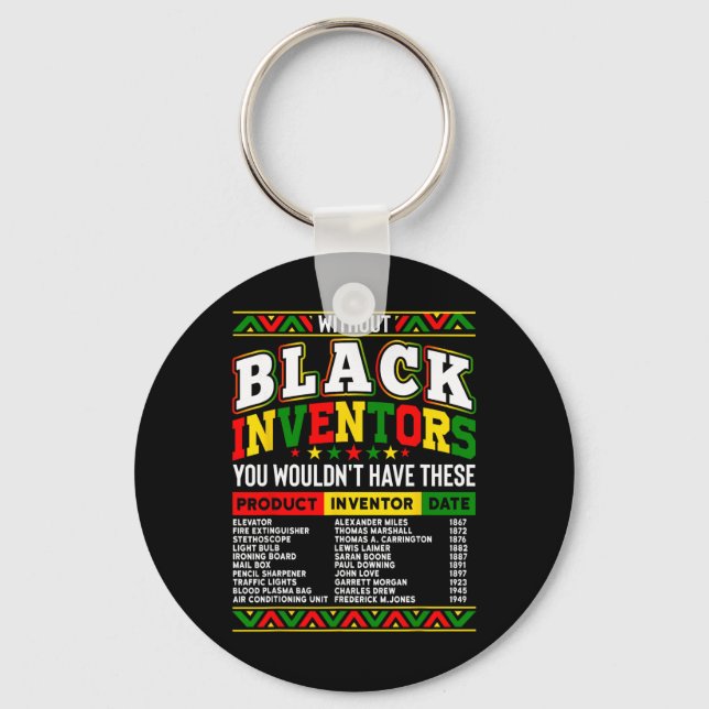 Chaveiro Sem os Inventores Negros Você Não Teria Isso (Frente)