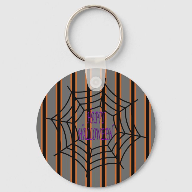 Chaveiro Semanas de Aranha do Halloween, divertido e Rico (Frente)