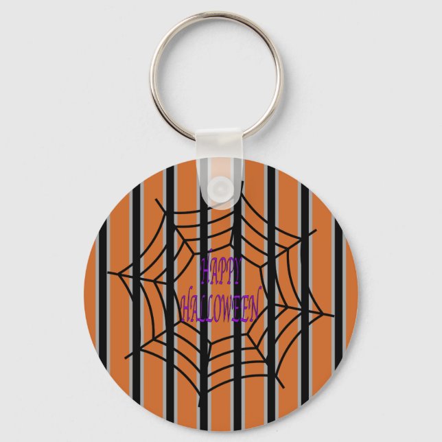 Chaveiro Semanas de Aranha do Halloween, divertido e Rico (Frente)