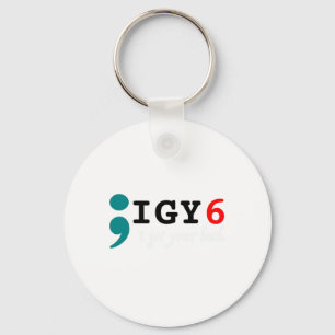 Chaveiro Semicolon, Tenho Sua Consciência Do Suicídio Ck.