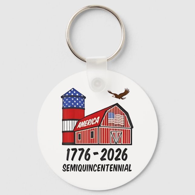 Chaveiro Semiquinentenário dos EUA 250º Aniversário 1776-20 (Frente)