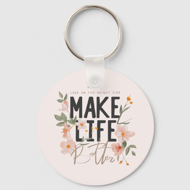 Chaveiro Sempre olhe para o lado direito (Frente)