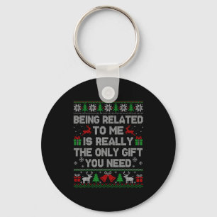 Chaveiro Sendo Parente Meu Funny Ugly Christmas Sweaters