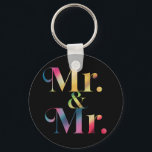 Chaveiro Senhor & Senhor Festa de Solteiro Gay Casamento Ga<br><div class="desc">Senhor & Senhor Festa de Solteiro Gay Casamento Gay</div>