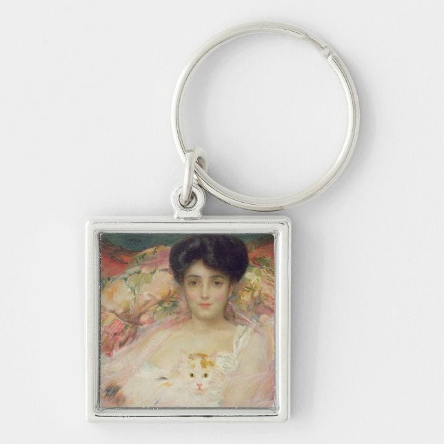 Chaveiro Senhora com um gato, 1904 (Frente)