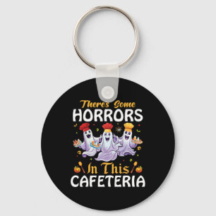 Chaveiro Senhora do almoço Halloween Há alguns horrores nis