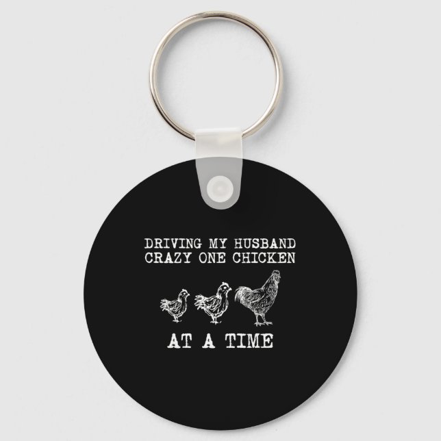 Chaveiro Senhora Frango Louco Frango Engraçado Pequeno_1 (Frente)
