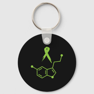 Chaveiro Sensibilização da Praia da Serotonina Verde em Fit