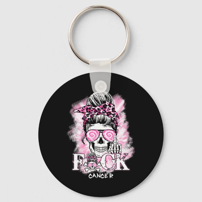 Chaveiro Sensibilização do Cancer Crânio F Cancer Ck Rib Ro (Frente)