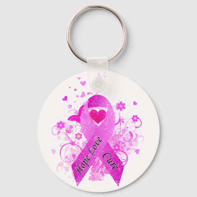 Chaveiro Sensibilização do Cancer da Mama (Frente)