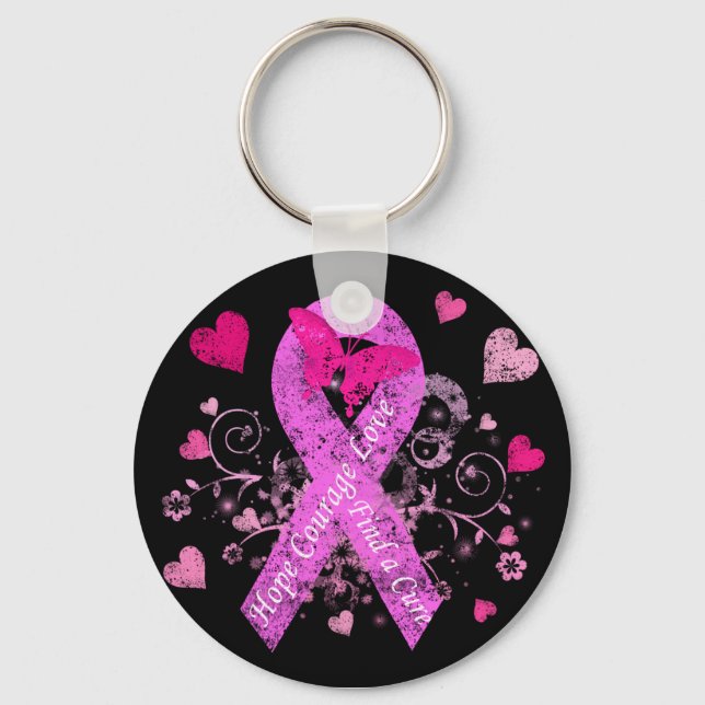 Chaveiro Sensibilização do Cancer da Mama (Frente)