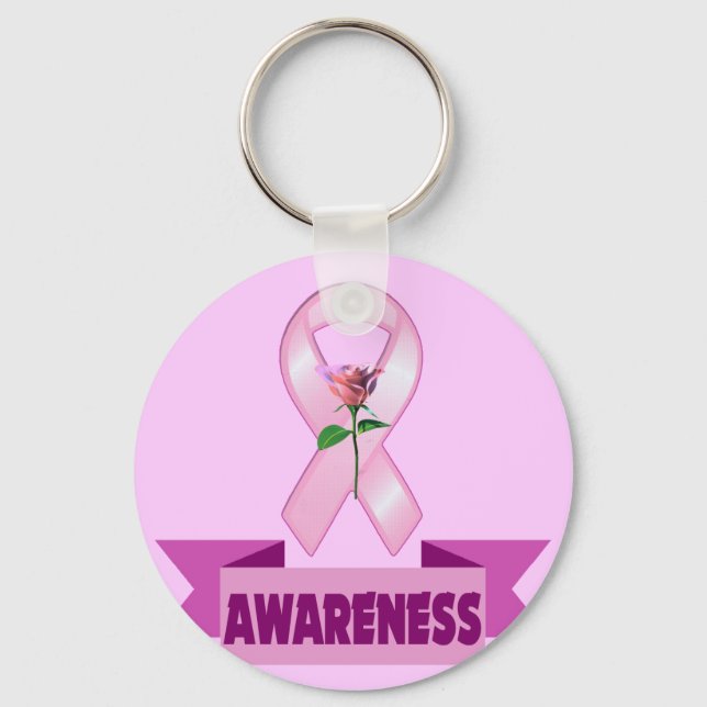 Chaveiro Sensibilização do Cancer da Mama (Frente)