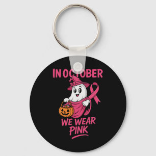 Chaveiro Sensibilização do Cancer no Halloween Em Outubro N