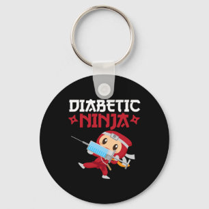 Chaveiro Sensibilização para a Diabetes do Tipo 1 Ninja