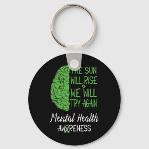 Chaveiro Sensibilização para a saúde mental Motivação Citaç
