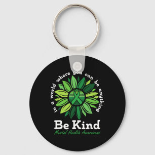 Chaveiro Sensibilização para a saúde mental Sunflower Green