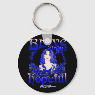 Chaveiro Sensibilização para o neurismo cerebral Forte Salt