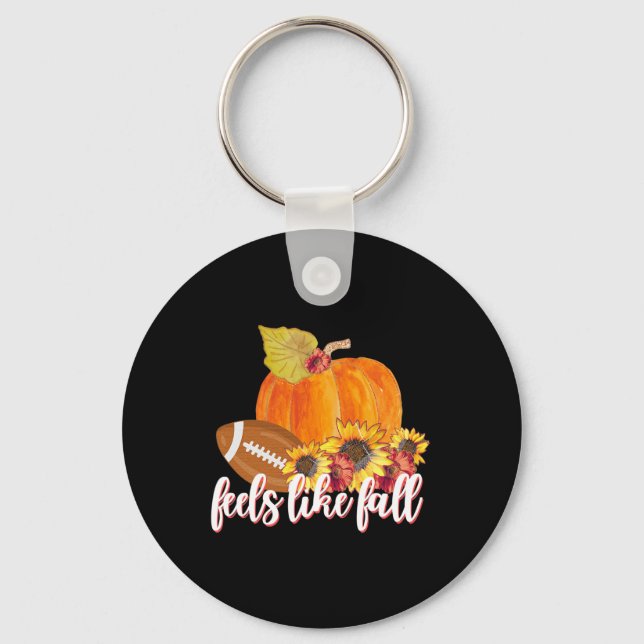 Chaveiro Sente-Se Como Uma Queda  Pumpkin Fresco De fazend (Frente)