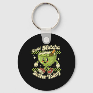 Chaveiro Sentindo Matcha Melhor Hoje Kawaii Cute Boba Bolha