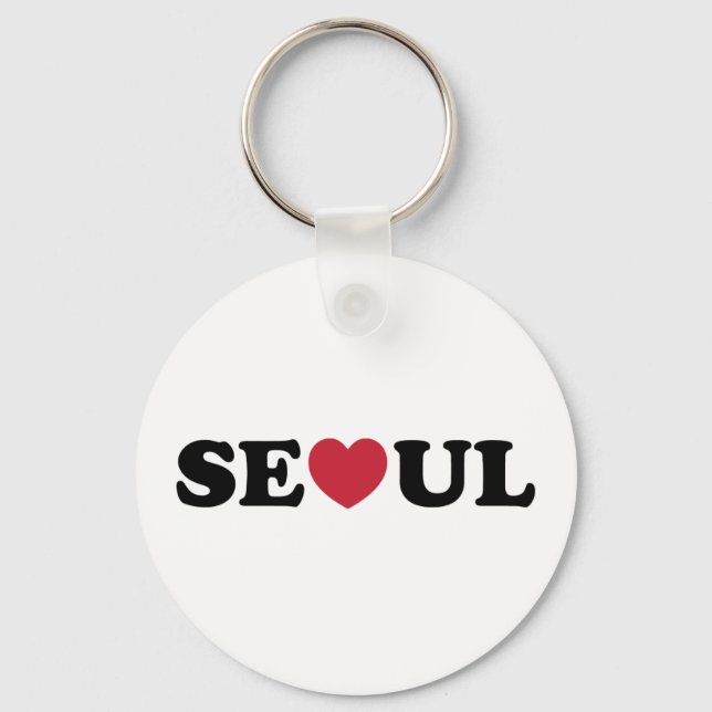 Chaveiro Seoul Love Heart (Frente)