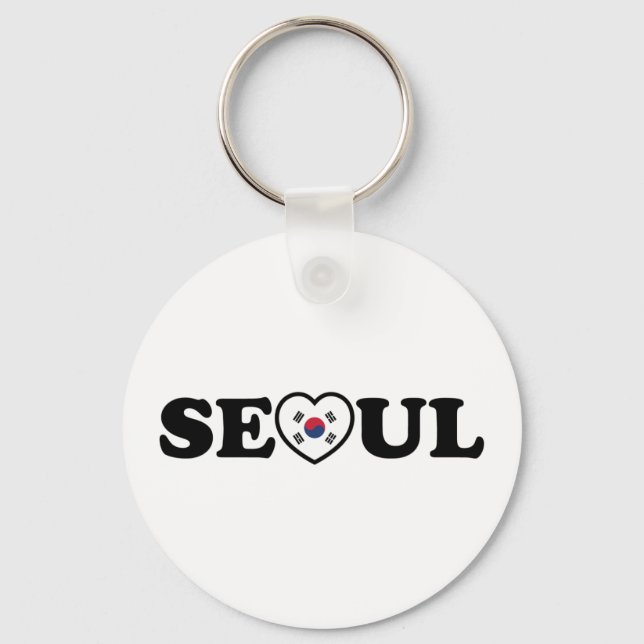 Chaveiro Seoul Love Heart Taegeukgi Flag (Frente)
