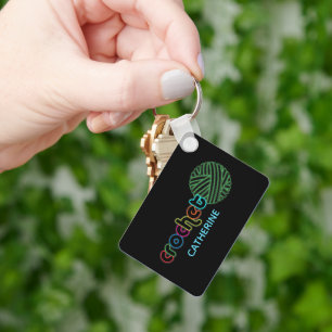 Chaveiro Sequin Glow Crochet